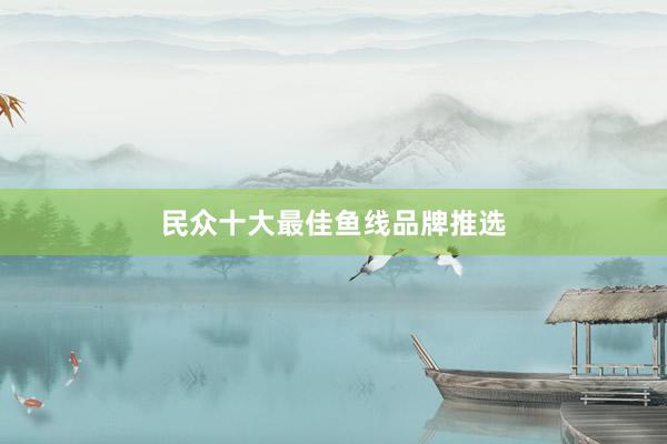 民众十大最佳鱼线品牌推选